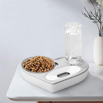 pet water dispenser and food container